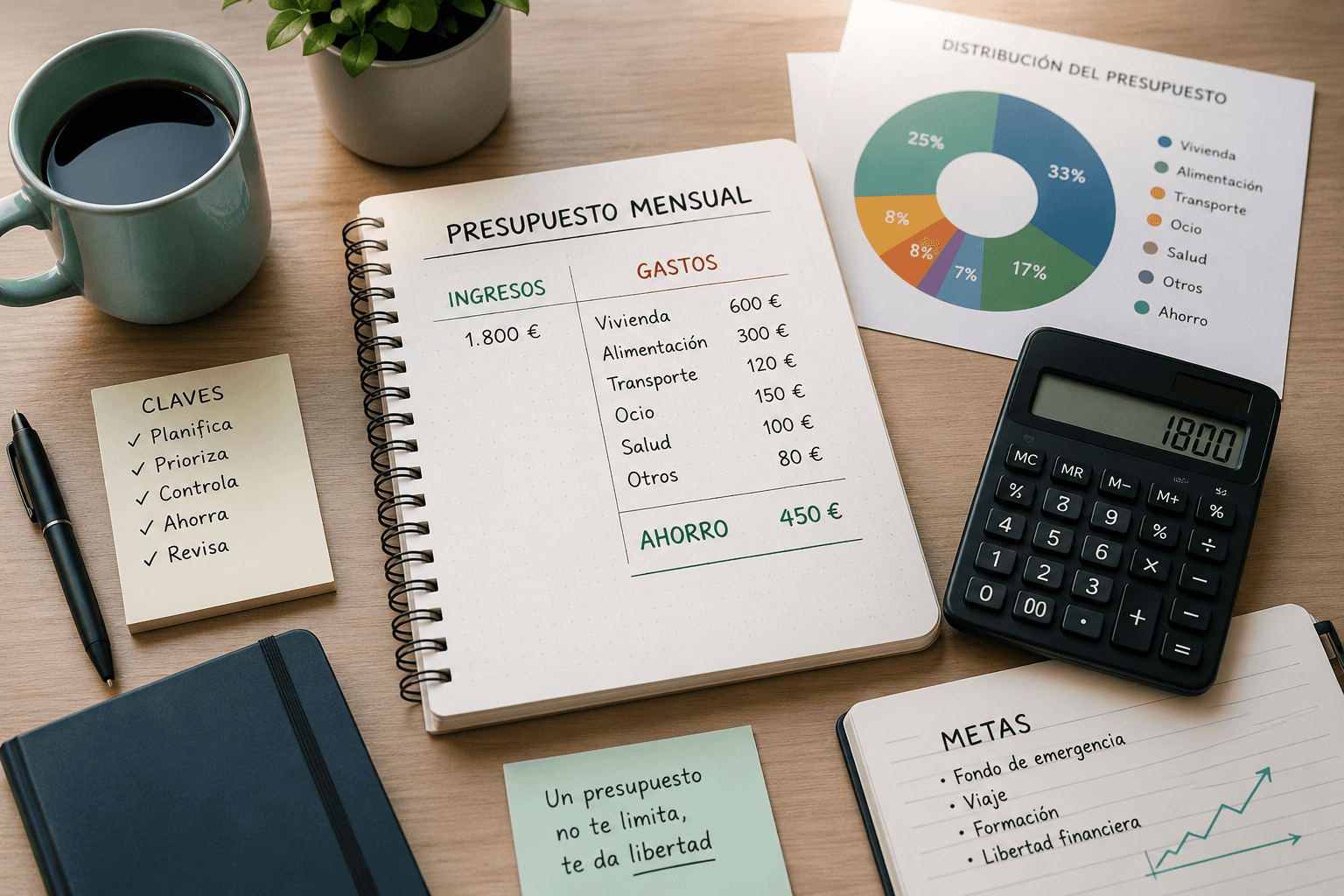 Cómo hacer un presupuesto personal paso a paso (y que dure más de dos meses)