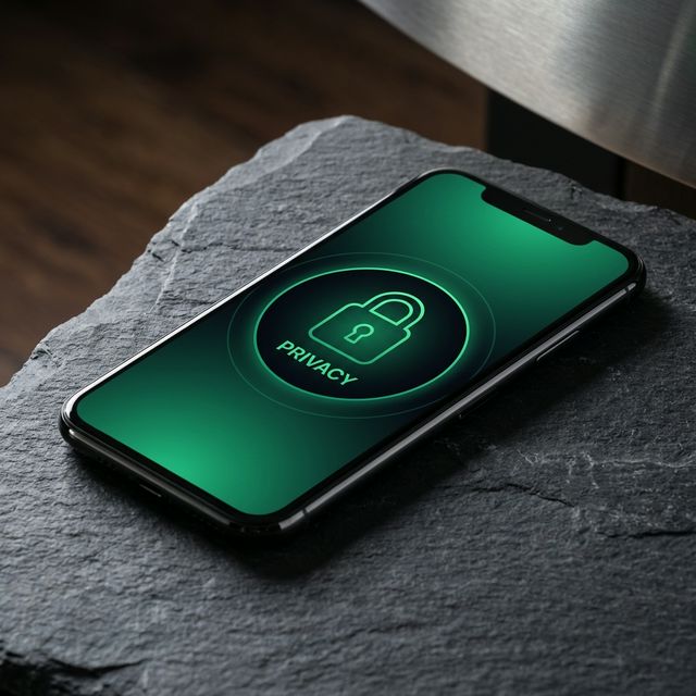 Privacidad absoluta sobre tus finanzas Candado de privacidad simbolizando la protección bancaria frente a apps de terceros